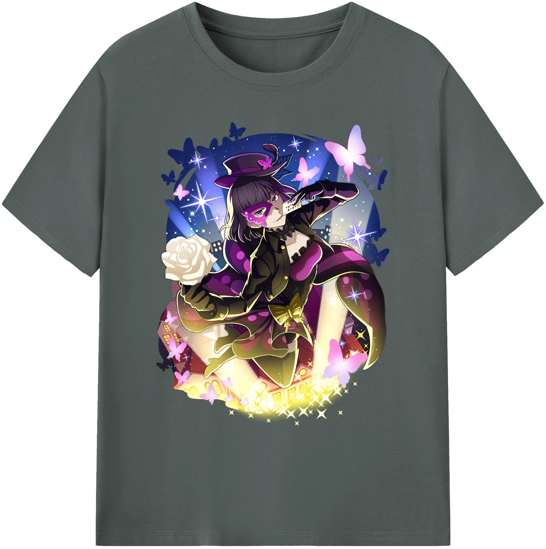 （画像用） 文豪ストレイドッグス Bungo Stray Dogs 綿100％ メンズ半袖Tシャツ｜肌触りやわらか＆通気性